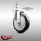 Service Caster 5 Inch 316SS Black Polyurethane Wheel Swivel 1/2 Inch Threaded Stem Caster SCC SCC-SS316TS20S514-PPUB-BLK-121315 - alternate 4